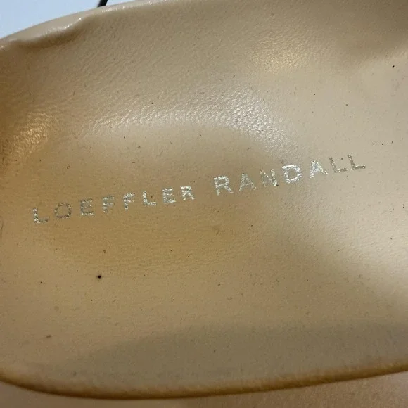 Loeffler Randall Sandals Womens Size 9 Beige Braided Leather Slide Flat Shoes - Picture 4 of 9